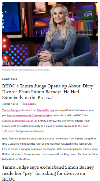 Tamra Judge spills on her ‘dirty’ RHOC divorce