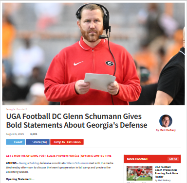 Georgia’s defense brings the heat in fall camp