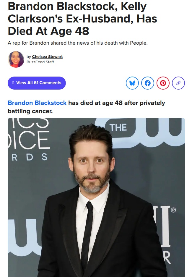 Brandon Blackstock’s Passing Shocks Fans 💔