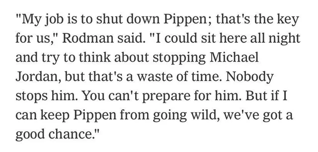 Shutting Down Pippen Was the Key to Beating the Bulls
