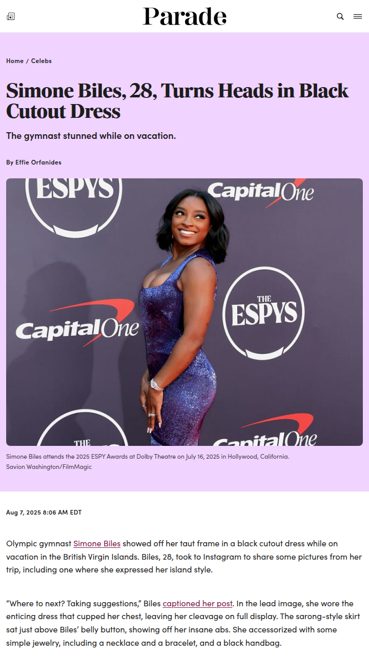 Simone Biles’ Island Style Breaks the Internet