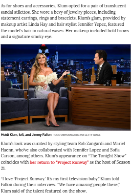 Heidi Klum’s 3D Florals Stole the Show