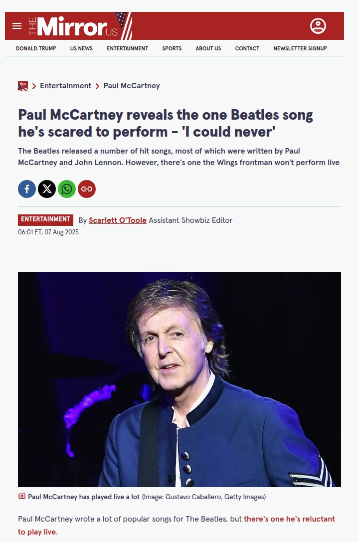 Paul McCartney’s Mr. Kite! Confession 🎤