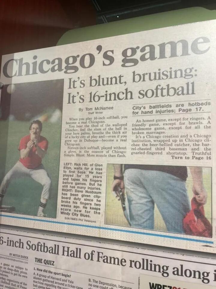 Why Chicagoans have mangled fingers