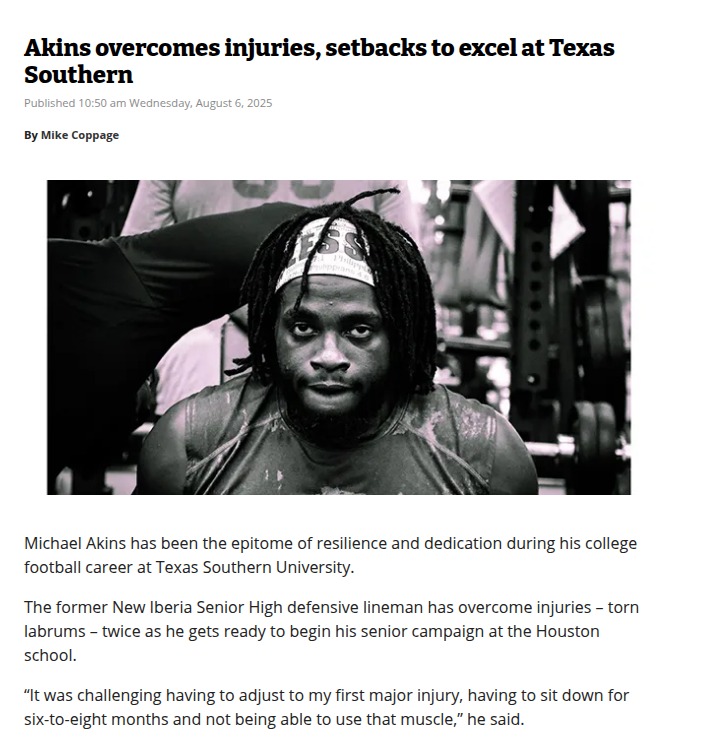 How Michael Akins turned setbacks into strength