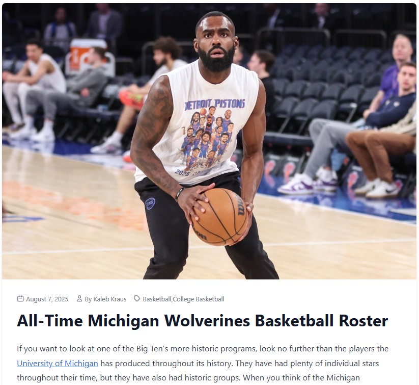 Michigan’s all-time basketball legends