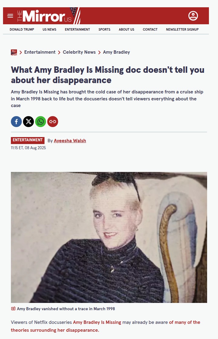 Scientology Twist in Amy Bradley Case? 🕵️‍♀️