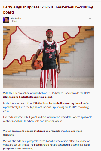 IU basketball’s 2026 recruiting buzz