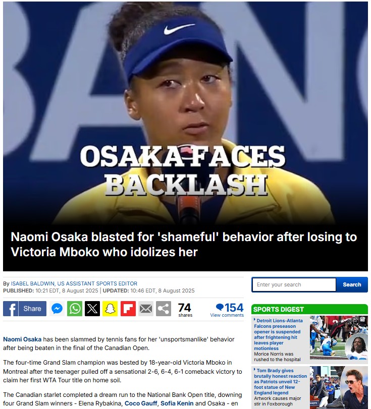 Osaka Snub Sparks Montreal Open Debate