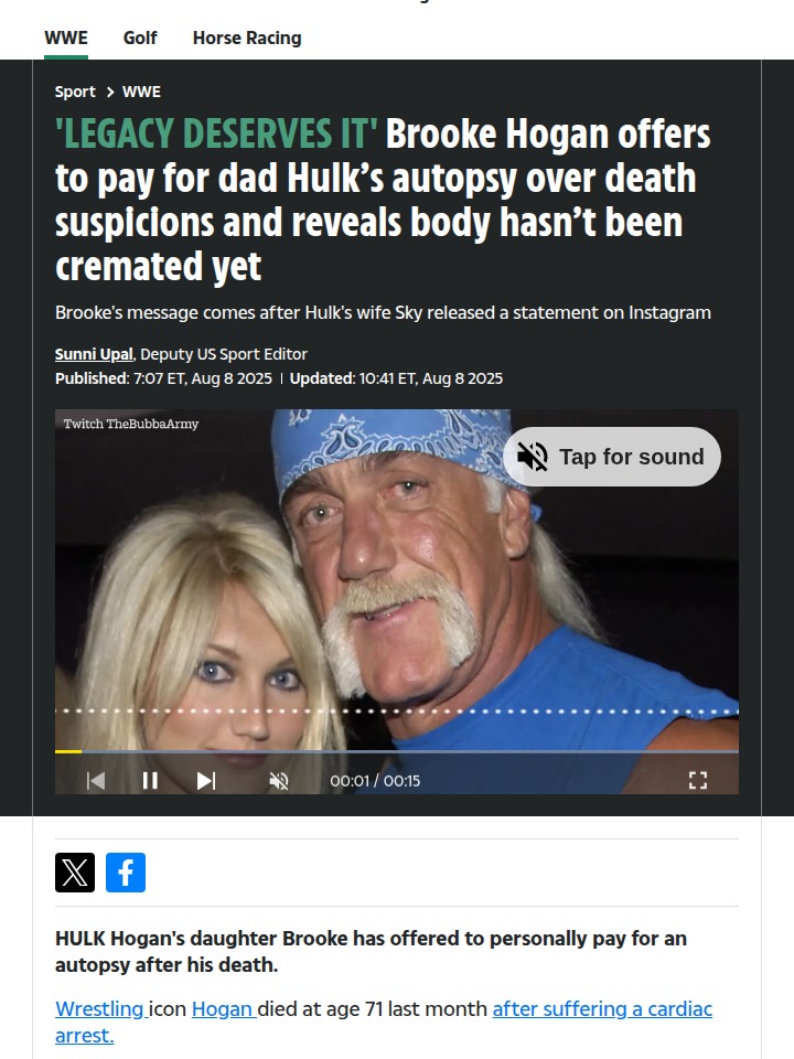 Hulk Hogan's Funeral: Brooke Demands Answers
