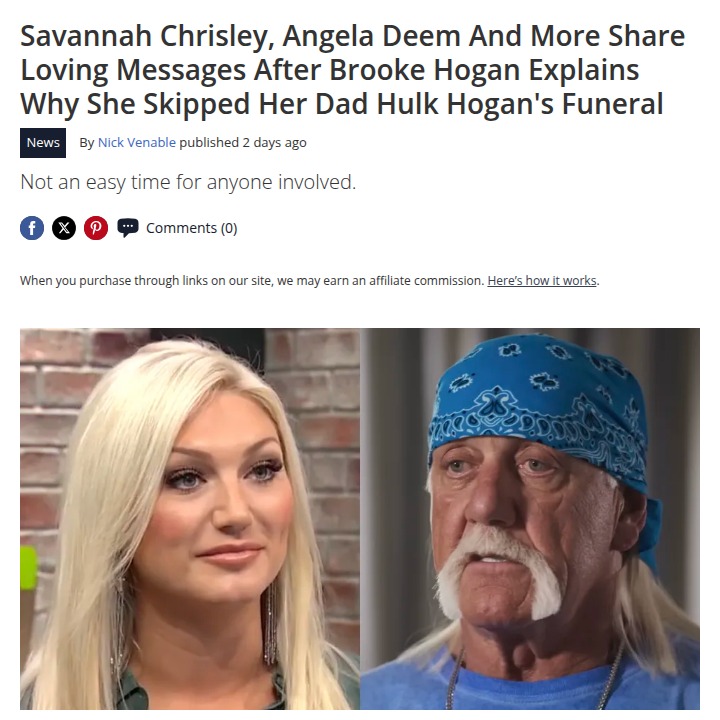 Brooke Hogan honors Hulk Hogan her own way