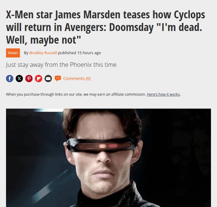 Cyclops' Wild Return in Avengers: Doomsday? 👀