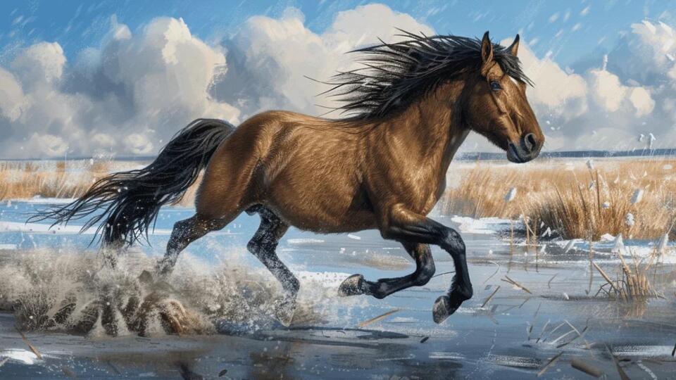 Ancient Horse Found Frozen in Time