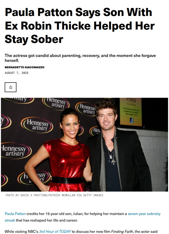Paula Patton’s Sobriety Journey—Julian’s Role 💬