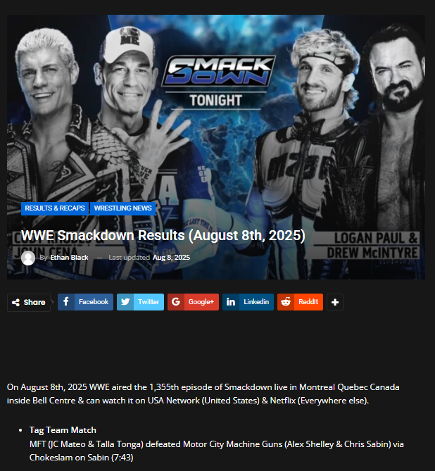 Cody & Cena vs McIntyre & Logan: DQ Drama!