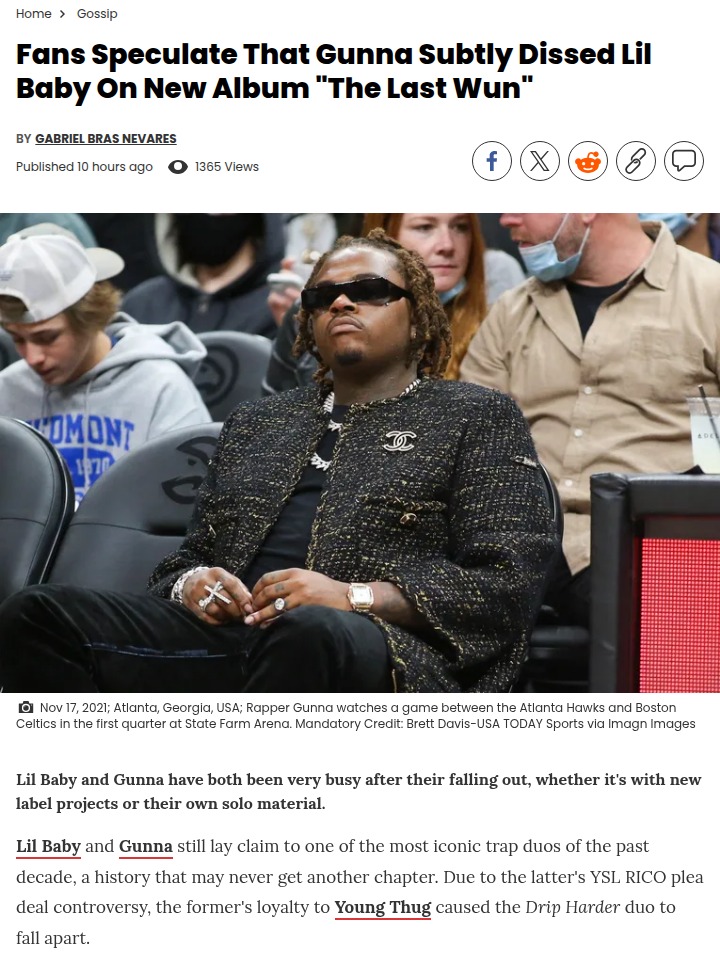 Did Gunna Just Shade Lil Baby? 👀