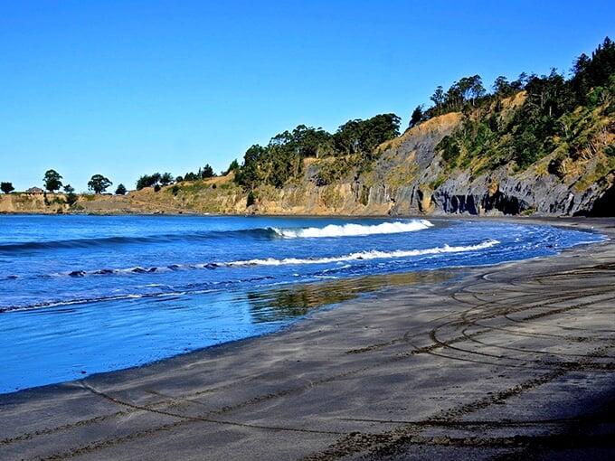 California’s black sand beach feels like another planet