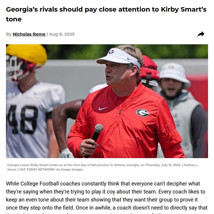 Kirby’s Inferno: Dawgs’ Rivals Beware
