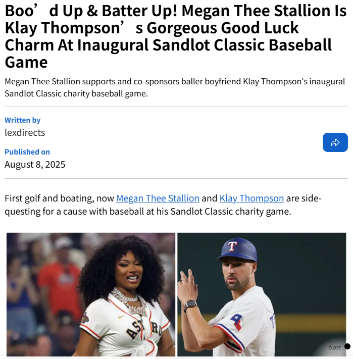 Klay & Megan: Sandlot Classic Power Couple