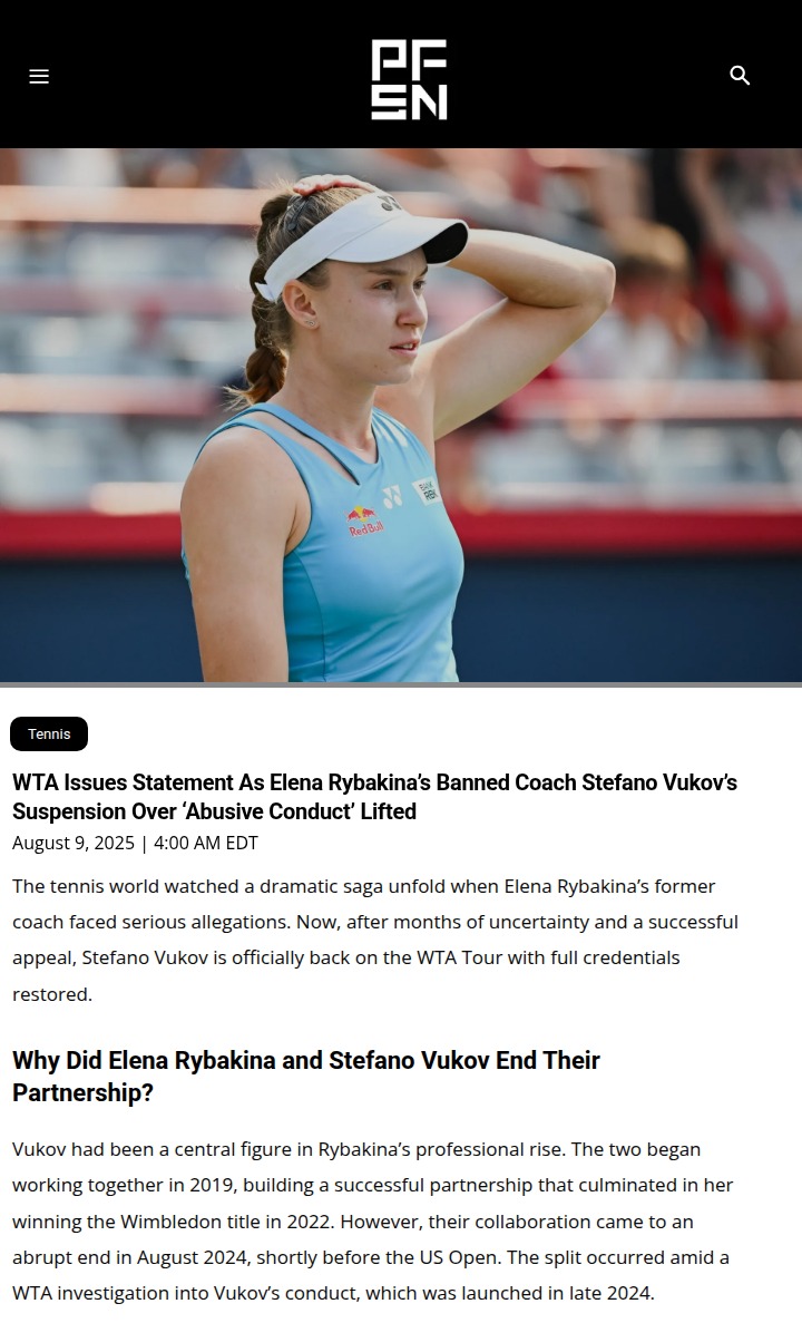 Rybakina’s Coaching Drama Hits Cincinnati