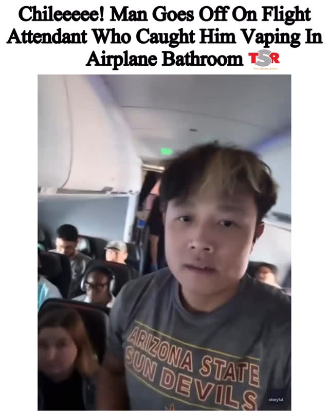 Vape Drama at 30,000ft! 🚨
