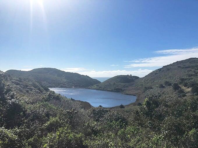 California’s secret waterfall meets the ocean