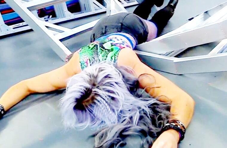 Candice LeRae’s SummerSlam Ladder War Bruise