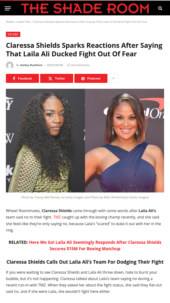 GWOAT vs. Ali: Did Laila Really Duck Shields?