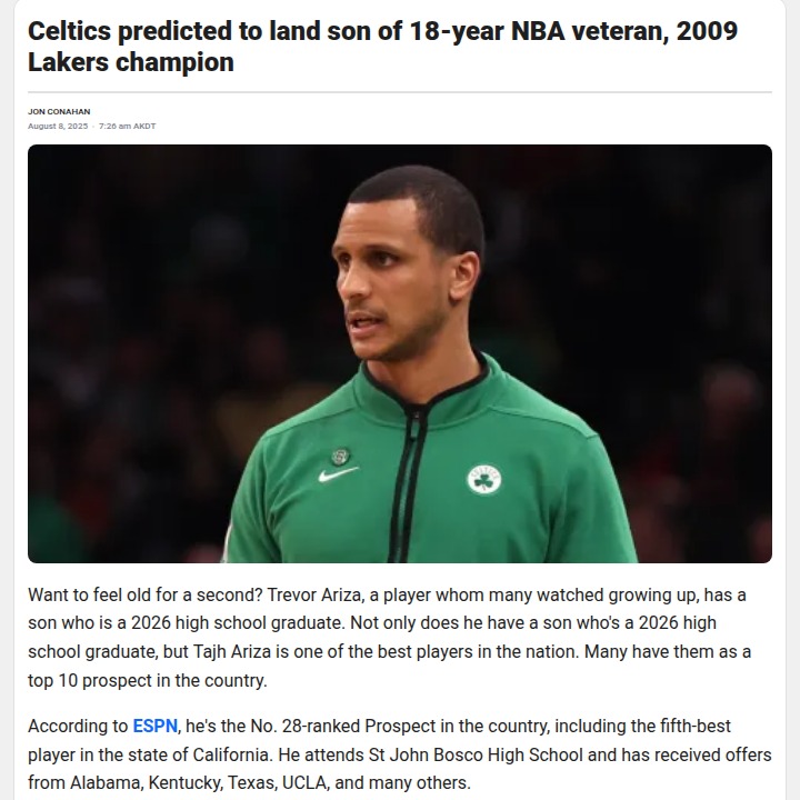 Celtics Eyeing Ariza Jr. for Next Chapter?
