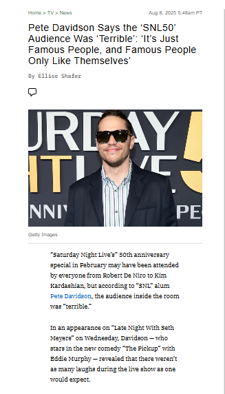 Pete Davidson Spills on SNL50 Drama 😳