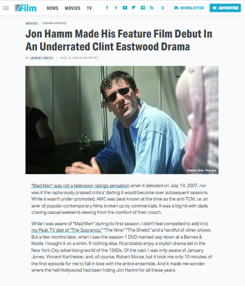 Jon Hamm’s Secret Eastwood Cameo! 🎬