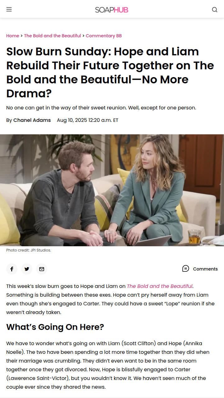 Hope & Liam Flirt Again? B&B Fans Divided 😲