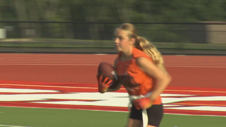 Bears halftime spotlights local girls’ flag football