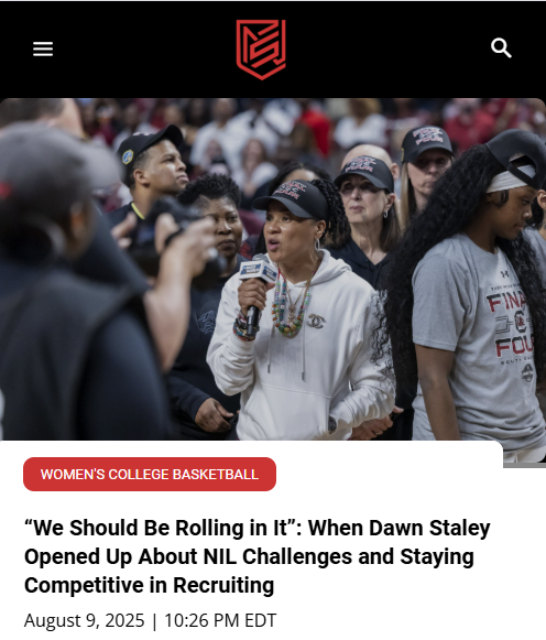 Dawn Staley Sounds Off on NIL Recruiting