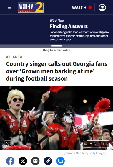 Georgia fans’ wild football season antics