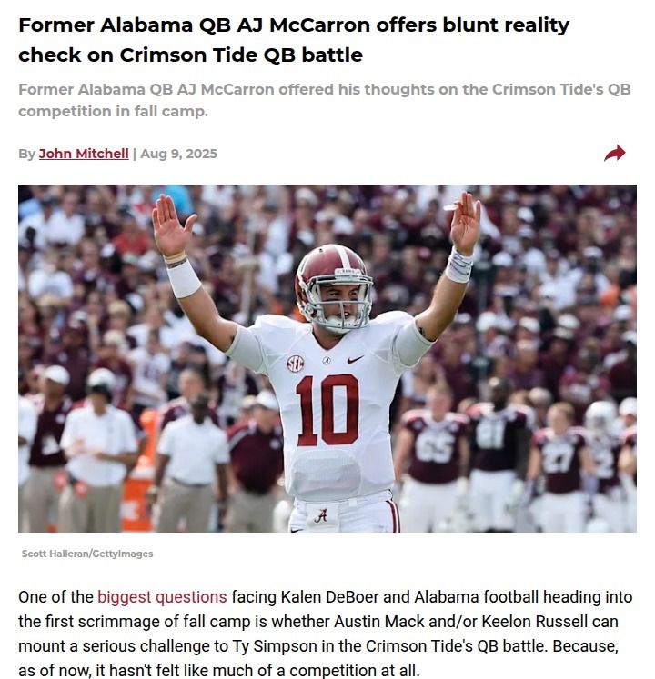 Inside Alabama’s QB shakeup: Who’s really in the race?