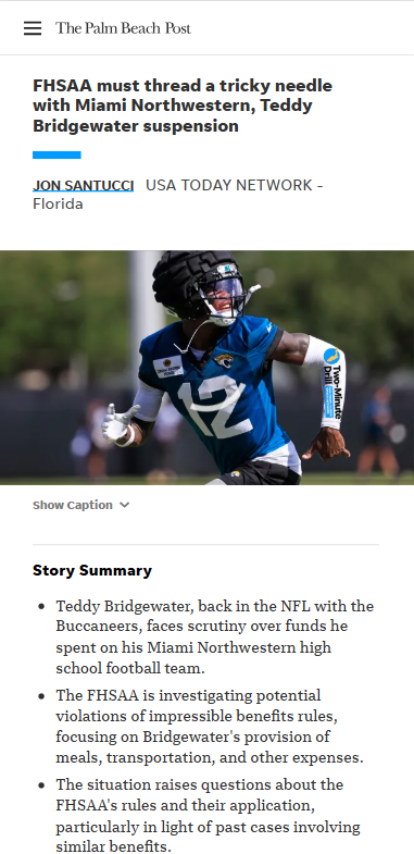 Teddy Bridgewater’s Miami suspension sparks big debate