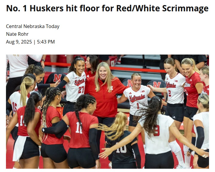Huskers volleyball brings the heat at Red/White Scrimmage