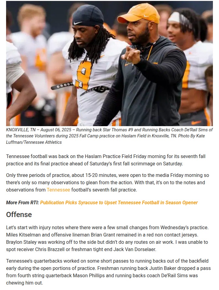 Inside Tennessee football’s practice shakeups