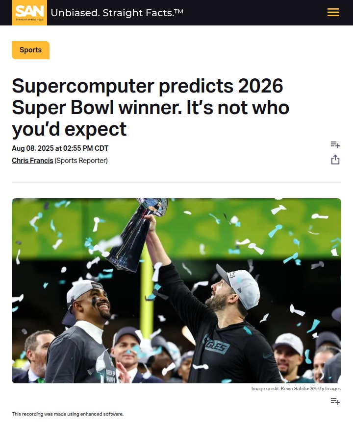 Bills Mafia: Supercomputer Picks Buffalo!