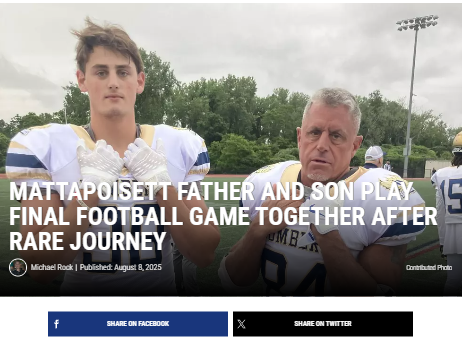 Mattapoisett father-son duo’s unforgettable football finale