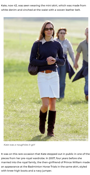 Kate’s Mini Skirt Moment We Never Saw Again