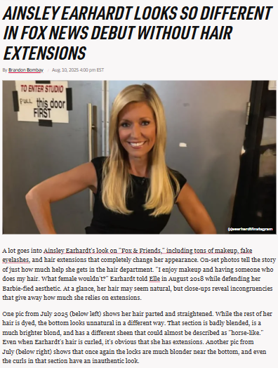 Ainsley Earhardt’s Hair Transformation Shocks Fans