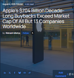 Apple Stock Buybacks: Big Money Moves