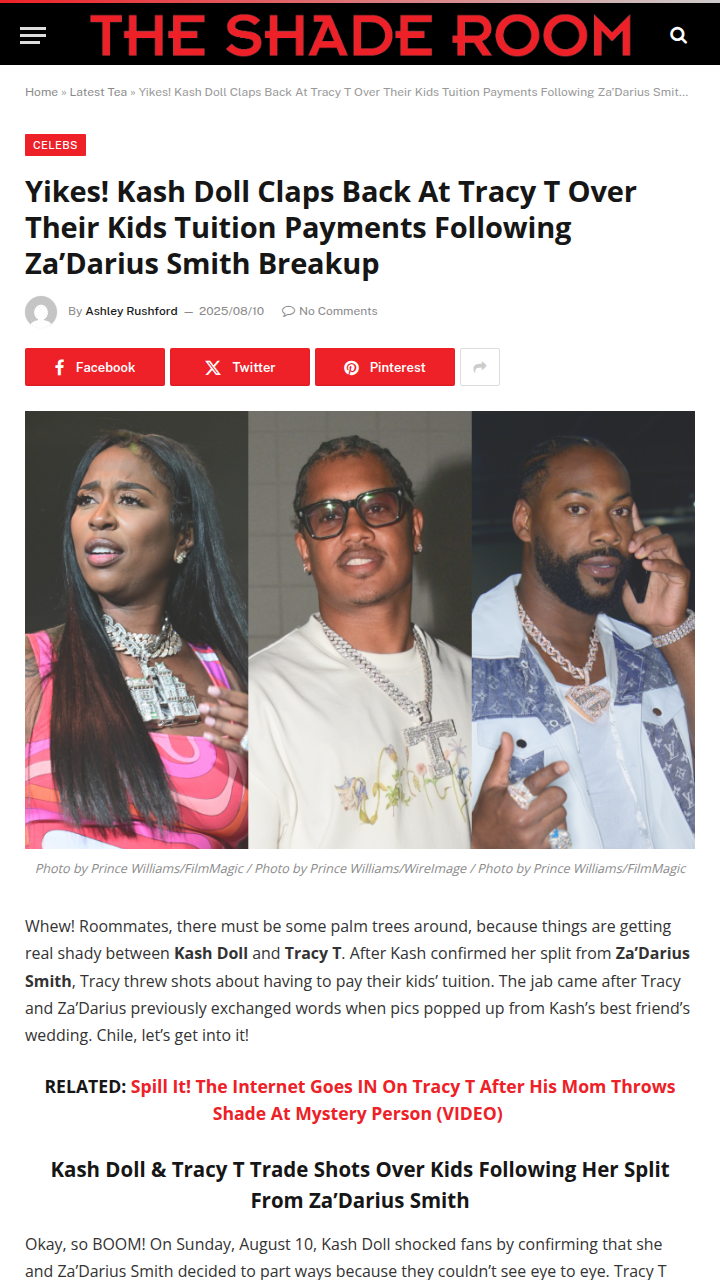 Kash Doll & Tracy T's Tuition Drama 🍿