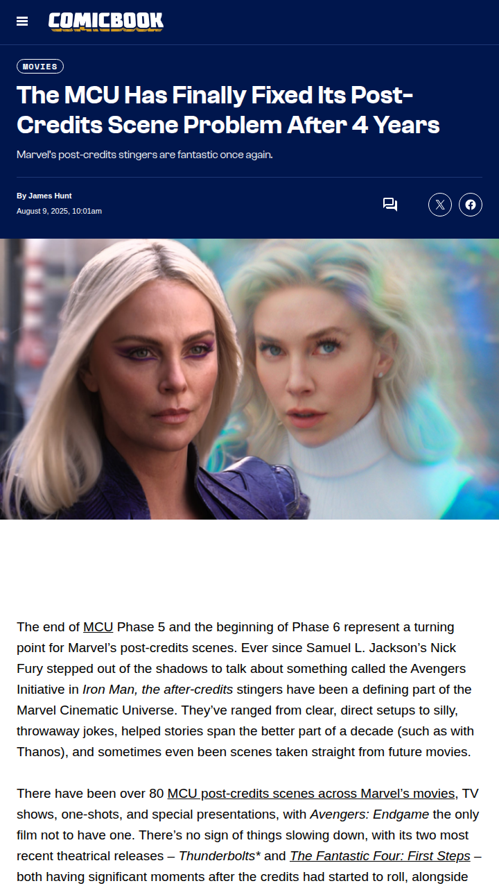 Marvel’s Post-Credits Comeback? 👀