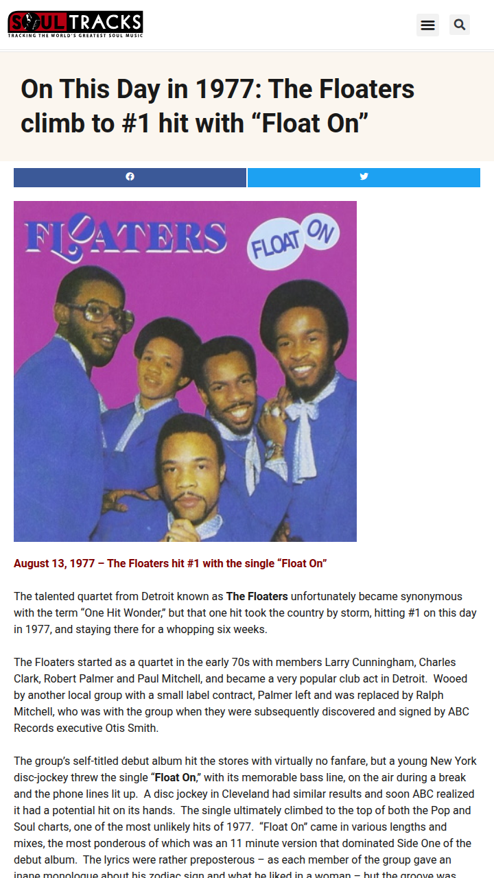 Floaters’ “Float On” Drama: One Hit Wonder? 🎤