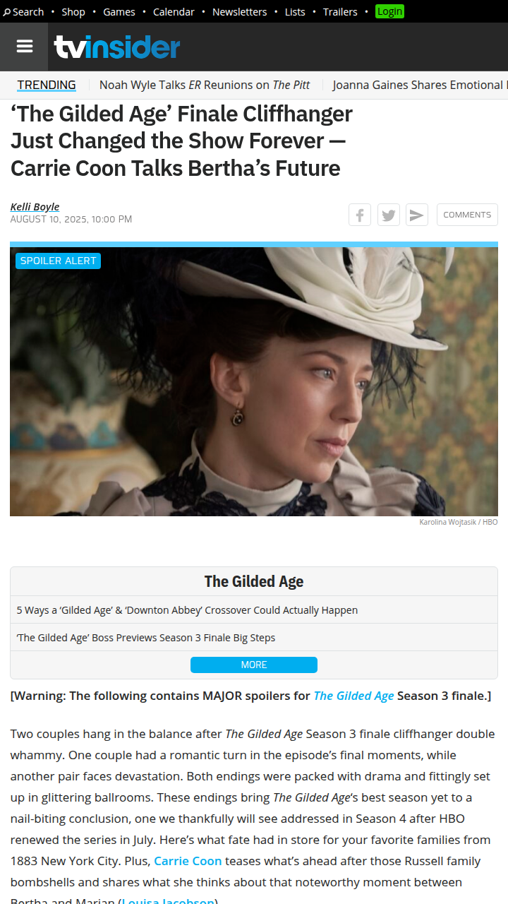 Bertha & George Split?! Gilded Age Finale 💔