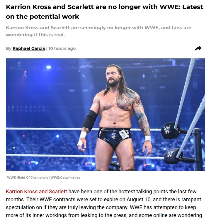 Karrion Kross & Scarlett: WWE Exit Real?
