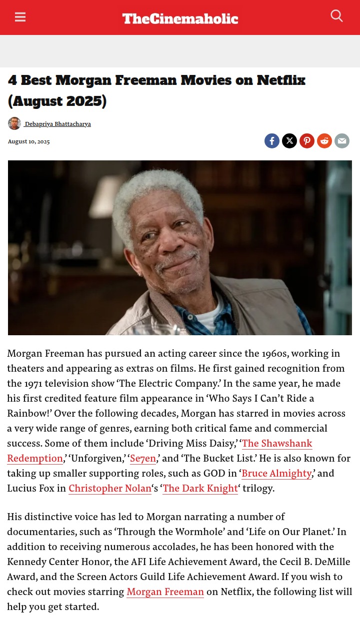 Morgan Freeman’s Most Unexpected Role? 🤔